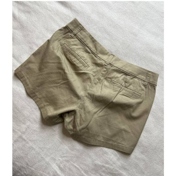 J.Crew Khaki Flat Front Shorts-4 - Picture 2 of 8